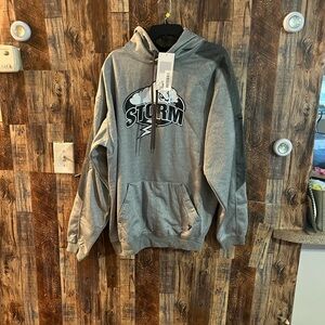 NWT Storm sweater with hoodie grey size XL